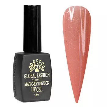 Global Fashion, Гель для наращивания ногтей Magic Extension №05, с шиммером, 12 мл