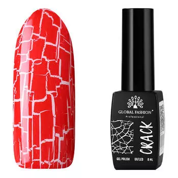 Global Fashion, Гель-лак трескающийся «CRACK» №06, 8 мл