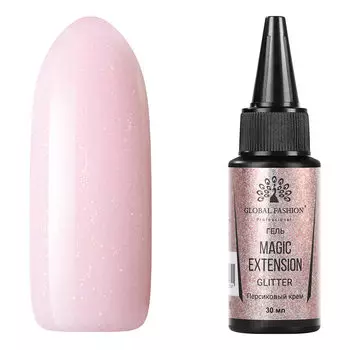 Global Fashion, Гель с шиммером Magic-Extension №08, 30 мл