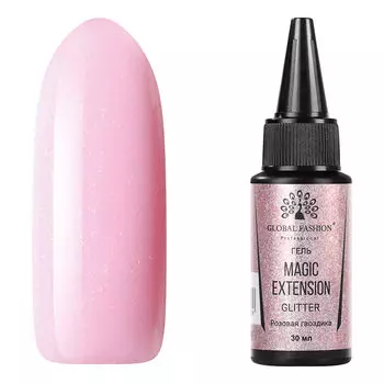 Global Fashion, Гель с шиммером Magic-Extension №09, 30 мл