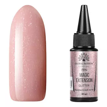 Global Fashion, Гель с шиммером Magic-Extension №10, 30 мл
