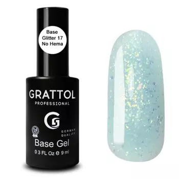 Grattol, База Rubber Glitter №17