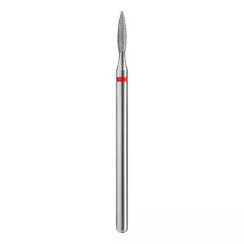 Grattol, Фреза алмазная "Пламя острое" D=1,8 мм, красная