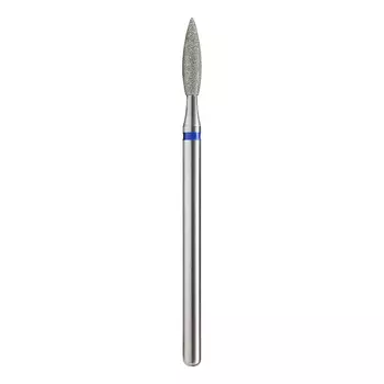 Grattol, Фреза алмазная "Пламя острое удлинённое" D=2,3 мм, синяя