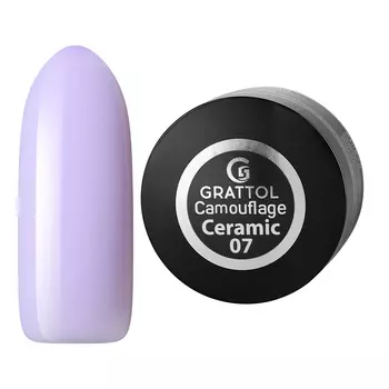 Grattol, Камуфлирующий гель Ceramic 07, 15 мл
