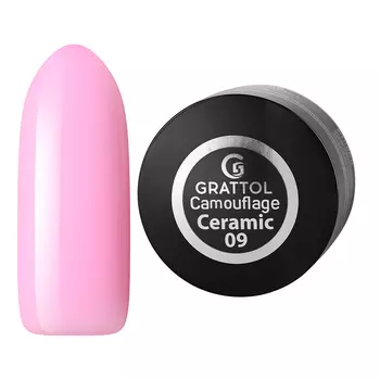 Grattol, Камуфлирующий гель Ceramic 09, 15 мл