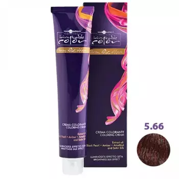 Hair Company, Крем-краска Inimitable Color 5.66, Светло-каштановый интенсивно-красный
