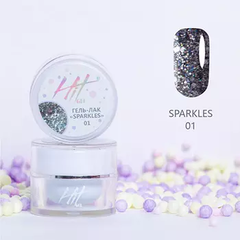 HIT gel, Гель-лак Sparkles №01