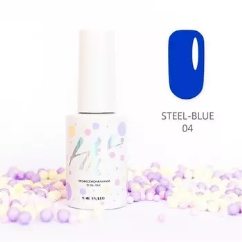 HIT Gel, Гель-лак Steel-Blue №04