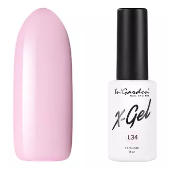 In'Garden, Гель-лак X-Gel Весенние мечты N° L34, 8 мл