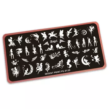 iNVENT PRiNT, Пластина для стемпинга, Девушки, Феи PS-139