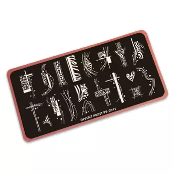 iNVENT PRiNT, Пластина для стемпинга, Геометрия, леопард, змея PS-41