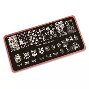 iNVENT PRiNT, Пластина для стемпинга, Совы, Птицы PS-29