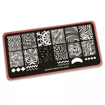 iNVENT PRiNT, Пластина для стемпинга, Узоры PS-195