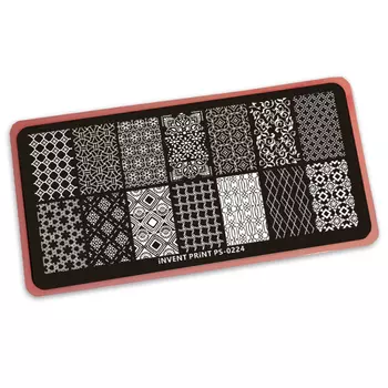 iNVENT PRiNT, Пластина для стемпинга, Узоры PS-224