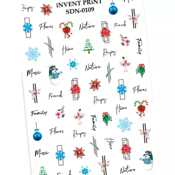 iNVENT PRiNT, Слайдер-дизайн Новый год, Снежинки SDN-109