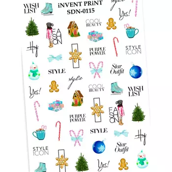 iNVENT PRiNT, Слайдер-дизайн Новый год, Снежинки SDN-115