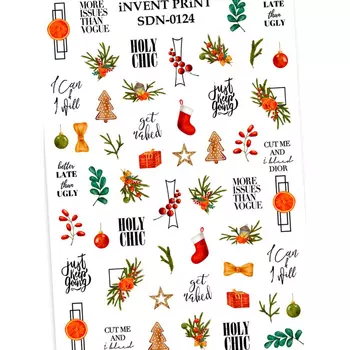 iNVENT PRiNT, Слайдер-дизайн Новый год, Снежинки SDN-124