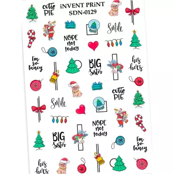 iNVENT PRiNT, Слайдер-дизайн Новый год, Снежинки SDN-129