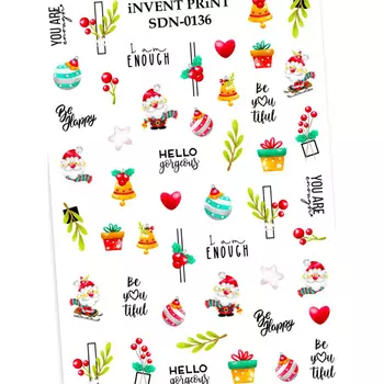 iNVENT PRiNT, Слайдер-дизайн Новый год, Снежинки SDN-136