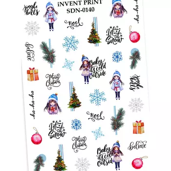 iNVENT PRiNT, Слайдер-дизайн Новый год, Снежинки SDN-140