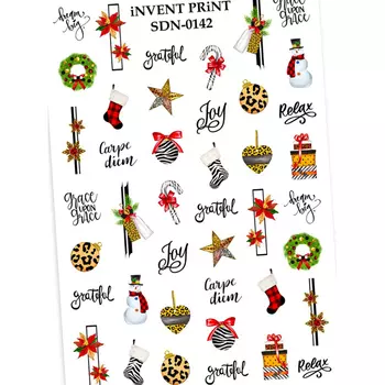 iNVENT PRiNT, Слайдер-дизайн Новый год, Снежинки SDN-142
