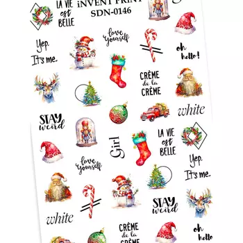 iNVENT PRiNT, Слайдер-дизайн Новый год, Снежинки SDN-146