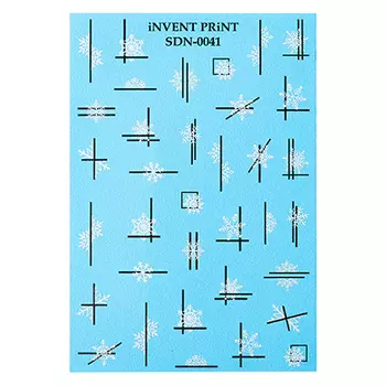 iNVENT PRiNT, Слайдер-дизайн «Новый год. Зима. Снежинки. Геометрия» №SDN-41