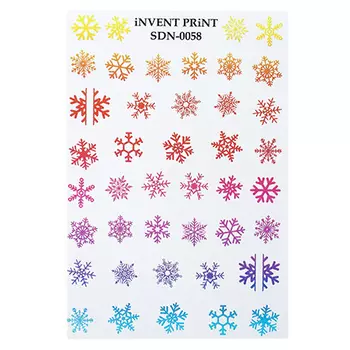 iNVENT PRiNT, Слайдер-дизайн «Новый год. Зима. Снежинки» №SDN-58