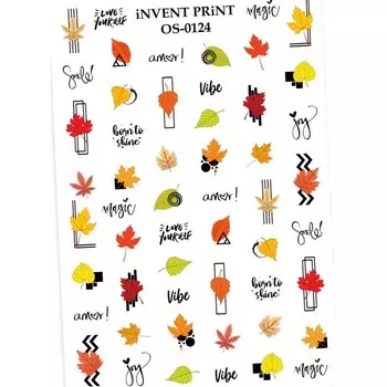 iNVENT PRiNT, Слайдер-дизайн "Осень. Веточки. Листья", OS-124