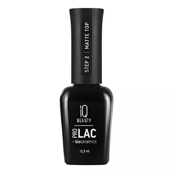 IQ Beauty, Топ для лака ProLac + Bioceramics Matte, 12,5 мл