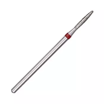 IRISK, Фреза алмазная пламевидная закругленная D=1,8 мм, красная, мелкая зернистость