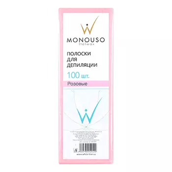 Italwax, Полоски для депиляции, розовые, 7х20 см, 1 упаковка