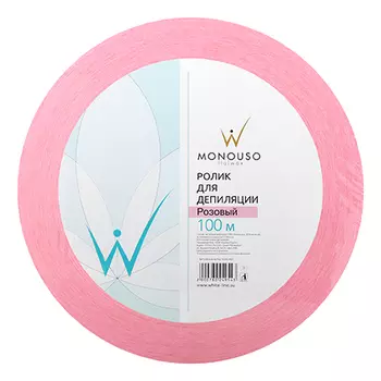 Italwax, Ролик для депиляции, розовый, 7 см х 100 м