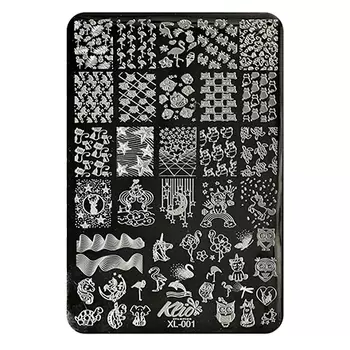 Klio Professional, Пластина для стемпинга №001