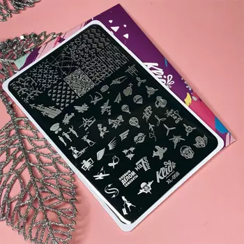 Klio Professional, Пластина для стемпинга №058