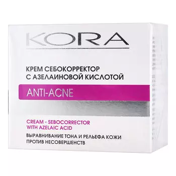 KORA, Крем себокорректор Anti-Acne, 50 мл
