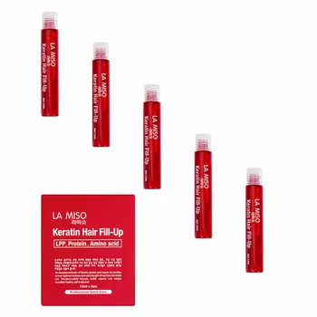 La Miso, Филлер для волос Keratin, 5x13 мл