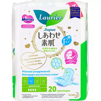 Laurier, Гигиенические прокладки супертонкие дневные M, 20 шт. (УЦЕНКА)