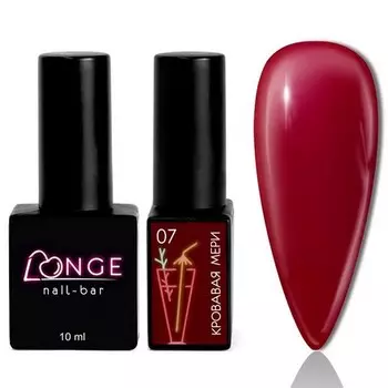 LONGE nail-bar, Гель-лак «Кровавая Мэри» №07