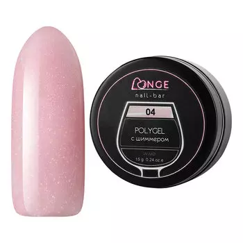 LONGE nail-bar, Полигель №04, 15 г