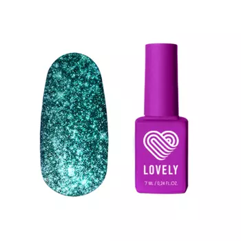 Lovely, Гель-лак Diamond №D01 - Бирюзовый