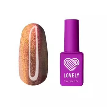 Lovely, Гель-лак Fire Cat №02 - Розово-золотистый