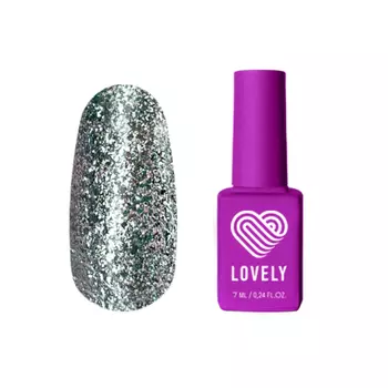 Lovely, Гель-лак №S01 - Серебряный