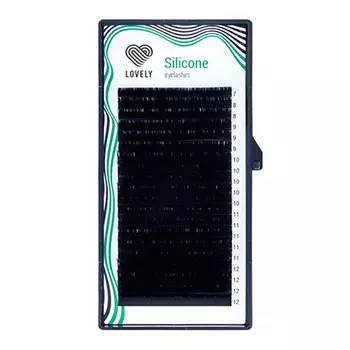 Lovely, Ресницы на ленте Silicone, 8-15/0,10 мм, D-изгиб