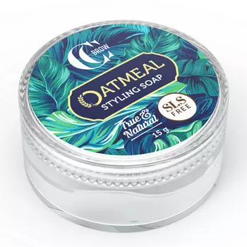 Lucas' Cosmetics, Мыло для укладки бровей Oatmeal True & Natural, 15 г