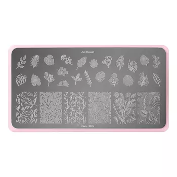 Луи Филипп, Пластина для стемпинга Flora K015