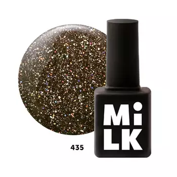 MilkGel, Гель-лак Shine Bright №435, Sequin Dress
