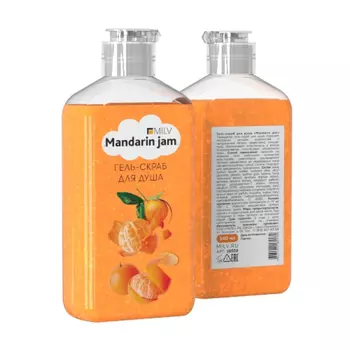 Milv, Гель-скраб для душа "MANDARIN JAM", 340 мл