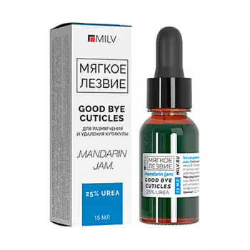 Milv, Кератогель с мочевиной "Good bye cuticles "Мандариновый джем", 15 мл